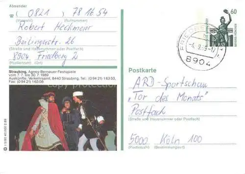 AK / Ansichtskarte Straubing Agnes-Bernauer-Festspiele