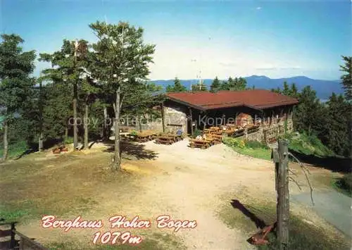 AK / Ansichtskarte Neukirchen Heilig Blut Bayern Berghaus Hoher Bogen Terrasse