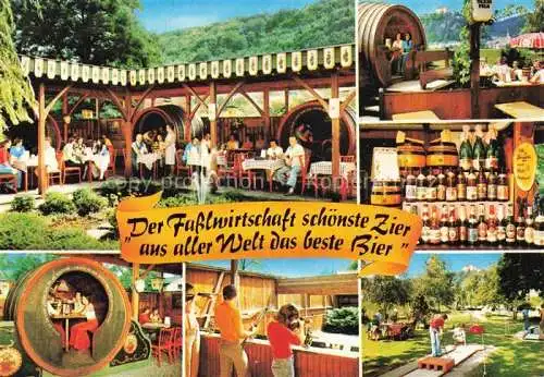 AK / Ansichtskarte Riedenburg Altmuehltal Kelheim Bayern Fasslwirtschaft Minigolf