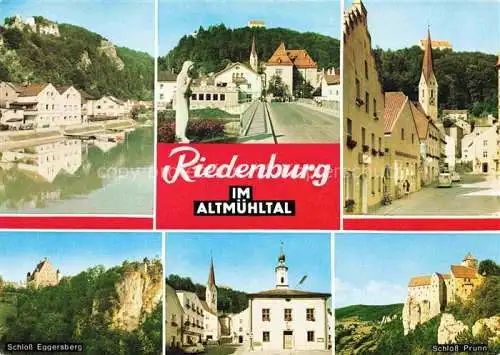 AK / Ansichtskarte Riedenburg Altmuehltal Kelheim Bayern Teilansichten Schloss Eggersberg Schloss Prunn