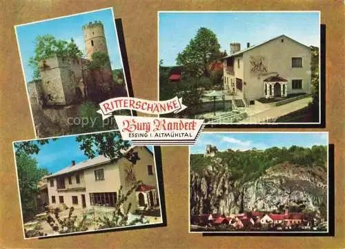 AK / Ansichtskarte Essing Burg Randeck Ritterschaenke Pension Gastwirtschaft