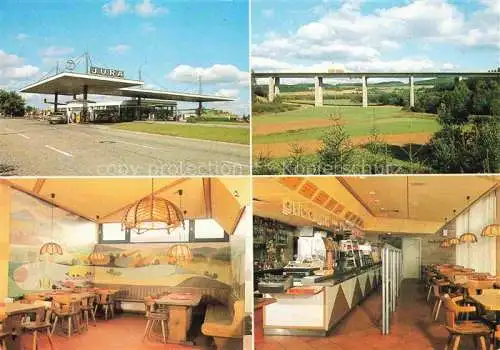 AK / Ansichtskarte Krondorf Velburg Bundesautobahntankstelle mit EG Jura-Ost-Seite Restaurant Autobahnbruecke