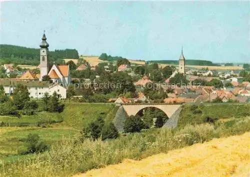 AK / Ansichtskarte Floss Panorama Ansicht mit Kirchen