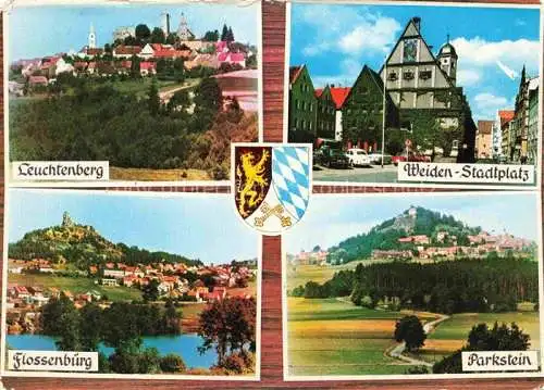 AK / Ansichtskarte Weiden  Oberpfalz und Umgebung Leuchtenberg Flossenbuerg Parkstein Stadtplatz Weiden