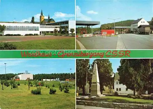 AK / Ansichtskarte Waidhaus Oberpfalz Bayern Teilansichten Grenzort zu Tschechien Gedenkstein