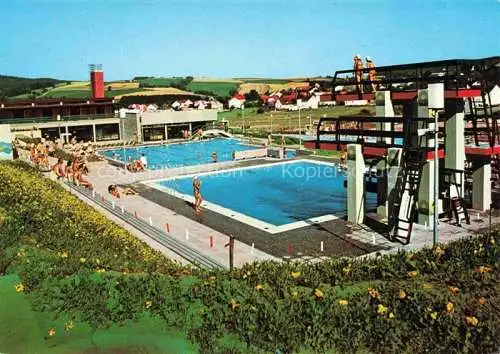 AK / Ansichtskarte Pleystein Freibad Sprungturm