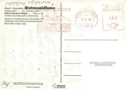 AK / Ansichtskarte Pfaben Steinwald Erbendorf Bayern Hotel Gaststaette Steinwaldhaus im Naturpark Steinwald