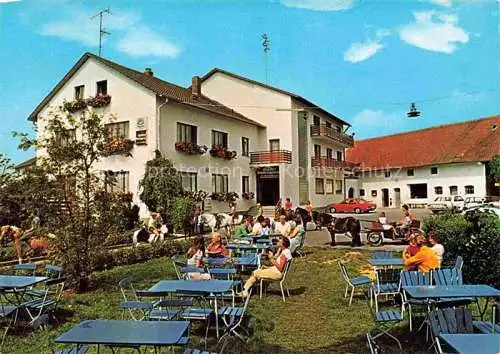 AK / Ansichtskarte Wolfringmuehle Gasthof Pension Ponyhof Auerbach Garten