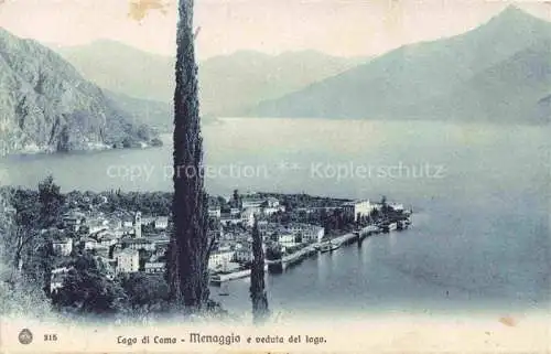 AK / Ansichtskarte Menaggio Lago di Como Lombardia IT e veduta del lago