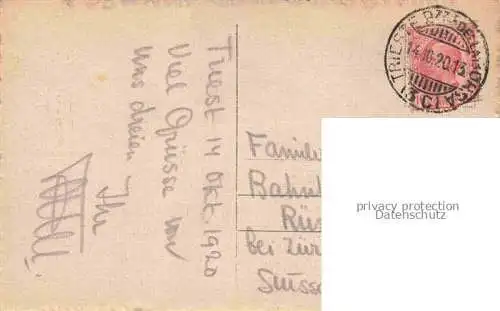 AK / Ansichtskarte TRIESTE Triest IT Molo Giuseppina Monumento