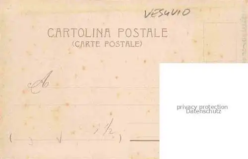 AK / Ansichtskarte NAPOLI Neapel Naples IT Il Vesuvio lave del 1872 sul cratere Kuenstlerkarte