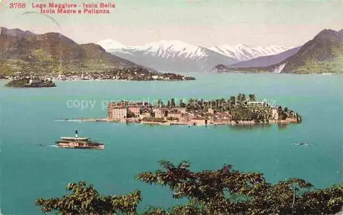 AK / Ansichtskarte Isola-Bella Lago Maggiore IT Panorama Isola Bella Isola Madre e Pallanza