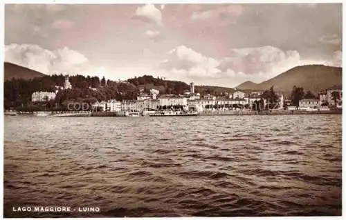 AK / Ansichtskarte Luino Lago Maggiore IT Ansicht vom See aus