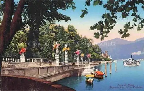 AK / Ansichtskarte COMO  Lago di Como Lombardia IT Approdo alla Villa Carlotta