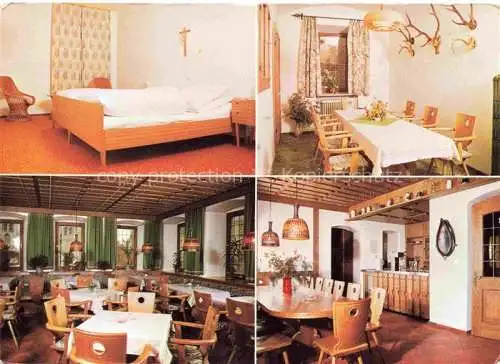 AK / Ansichtskarte Neukirchen Heilig Blut Bayern Gasthof zum Bach Gastraum Fremdenzimmer