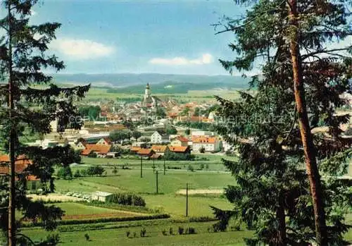 AK / Ansichtskarte Cham  Oberpfalz Panorama Ansicht vom Waldrand aus