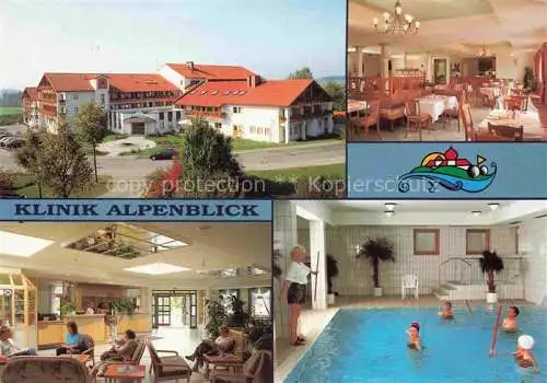 AK / Ansichtskarte Bad Griesbach Rottal Klinik Alpenblick Restaurant Foyer Hallenbad