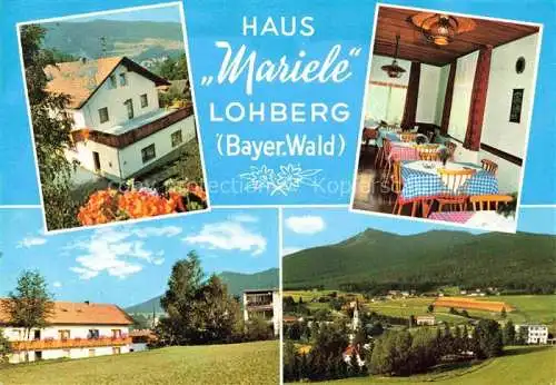AK / Ansichtskarte Lohberg Lam Gaestehaus Haus Mariele Panorama Bayerischer Wald