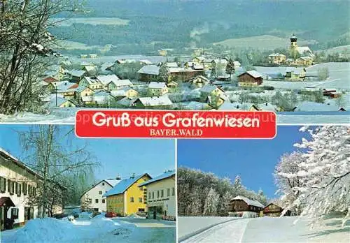 AK / Ansichtskarte Grafenwiesen Cham Bayern Winterpanorama Erholungsort Bayerischer Wald