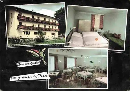 AK / Ansichtskarte Lohberg Lam Gasthof zur gruenen Wiese Gastraum Fremdenzimmer