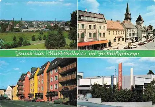 AK / Ansichtskarte Marktredwitz Wunsiedel Bayern Panorama Motive Stadtzentrum Hallenbad