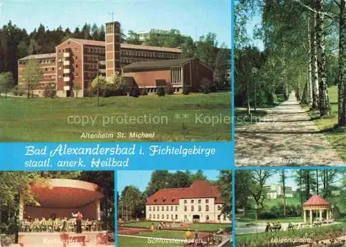 AK / Ansichtskarte Bad Alexandersbad Altenheim St. Michael Kurkonzert Schlossterrassen Luisenquelle