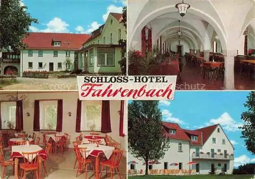 AK / Ansichtskarte Fahrenbach Fichtelgebirge Troestau Wunsiedel Bayern Schloss Hotel Restaurant