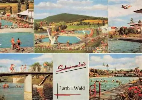 AK / Ansichtskarte Furth Wald Fuerth Wald Neues Schwimmbad Freibad