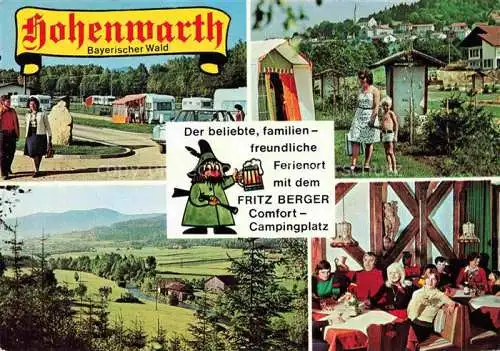 AK / Ansichtskarte Hohenwarth Koetzting Panorama Ferienort Bayerischer Wald Campingplatz Berger Gaststaette