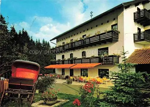 AK / Ansichtskarte Treffelstein Hotel Restaurant Café Katharinenhof Garten Terrasse
