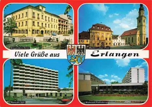 AK / Ansichtskarte ERLANGEN Dreyzedern-Heim Martin-Luther-Platz Roncalli-Stift Wohnstift Rathsberg