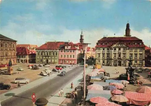 AK / Ansichtskarte ERLANGEN Rathaus mit Markt