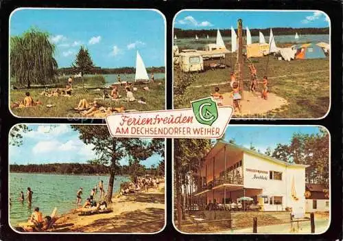 AK / Ansichtskarte Dechsendorf Ferienfreuden am Dechsendorfer Weiher Badestrand Campint Terrassen-Restaurant Seeblick