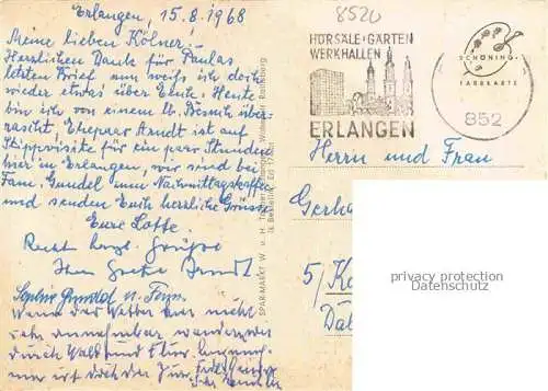 AK / Ansichtskarte ERLANGEN Klinik Hochhaeuser Theater Konzertsaal