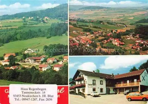 AK / Ansichtskarte Neukirchen Heilig Blut Bayern Panorama Luftaufnahme Gasthof Pension Sperl