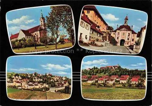 AK / Ansichtskarte Oberelchingen Teilansichten Kirche Ortszentrum Stadttor