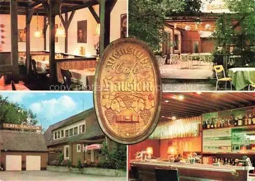 AK / Ansichtskarte Senden Iller Weinstube Café Haustein Gaststube Terrasse