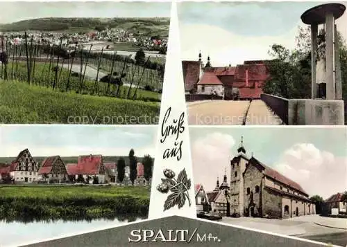 AK / Ansichtskarte Spalt Panorama Bruecke Kirche