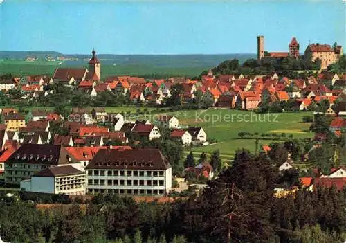 AK / Ansichtskarte Abenberg Stadtpanorama Blick zum Schloss