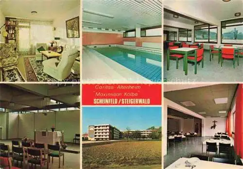 AK / Ansichtskarte Scheinfeld Steigerwald Bayern Caritas Altenheim Maximilian Kolbe Hallenbad