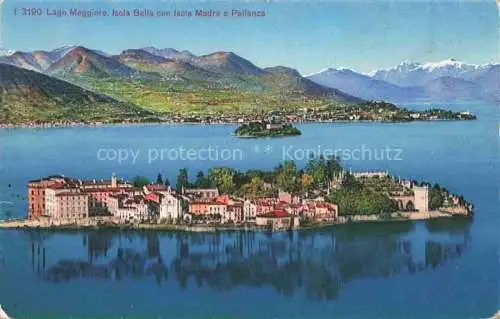 AK / Ansichtskarte Lago Maggiore Region Isola Bella con Isola Madre e Pallanza