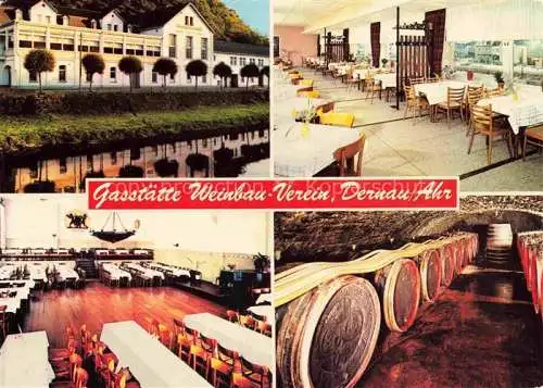 AK / Ansichtskarte Dernau Ahr Ahrweiler Rheinland-Pfalz Gaststaette Weinbau Verein Speisesaal Weinkeller