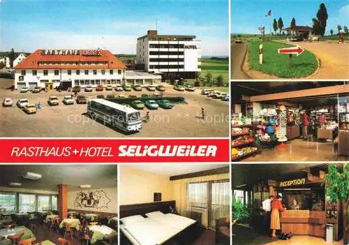 AK / Ansichtskarte Seligweiler Ulm Donau Rasthaus Hotel Seligweiler Gastraeume Zimmer Rezeption Verkaufraum