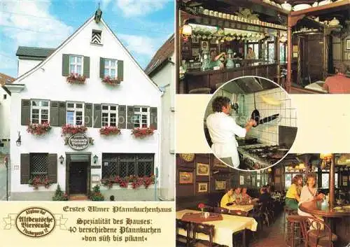 AK / Ansichtskarte ULM  Donau Erstel Ulmer Pfannenkuchenhaus Gaststube Theke Kueche