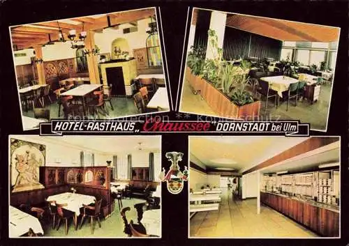 AK / Ansichtskarte Dornstadt Wuerttemberg Ulm Hotel Rasthaus Chaussee Gastraeume Theke
