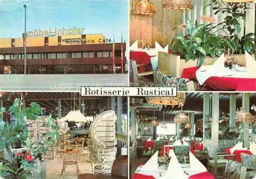 AK / Ansichtskarte Senden Iller Rotisserie Rustical Gastraeume Moebel Inhofer
