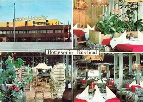AK / Ansichtskarte Senden Iller Rotisserie Rustikal Gastraeume Moebel Inhofer