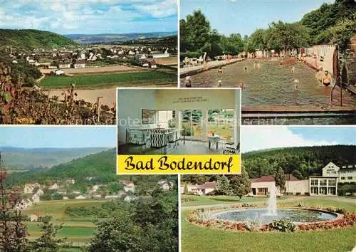 AK / Ansichtskarte Bad Bodendorf Sinzig Ahrweiler Rheinland-Pfalz Panorama Schwimmbad Parkfontaene