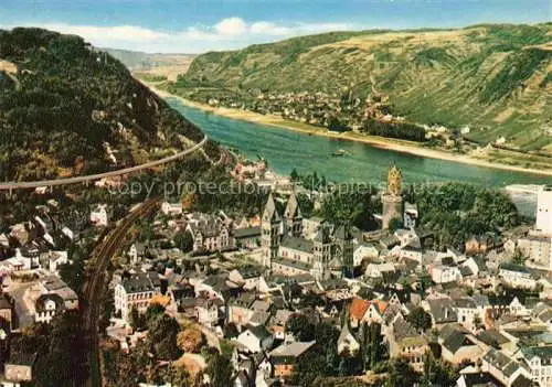 AK / Ansichtskarte Andernach Rhein Fliegeraufnahme