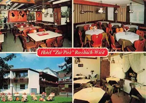 AK / Ansichtskarte Rossbach Wied Hotel Zur Post Restaurant Park